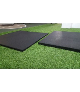 Losas caucho negro 1,5cm de 1,00x1,00m-